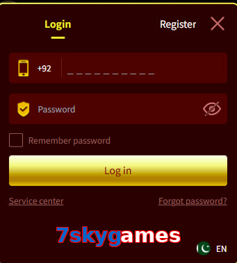 7Skygames login preview